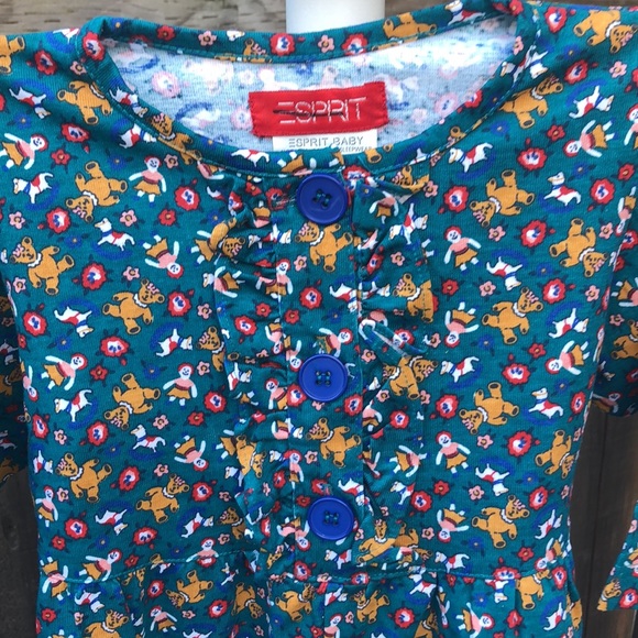 Esprit Teddy Horse Rocker Doll Print One Piece - Picture 3 of 7